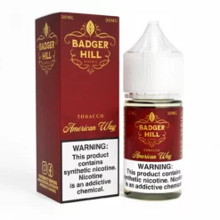 BADGER HILL RESERVE SALT American Way Tobacco 30ML E-Liquid