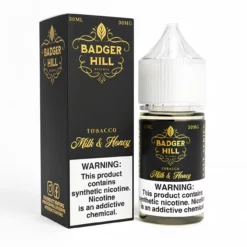 BADGER HILL RESERVE SALT Milk & Honey Tobacco 30ML E-Liquid