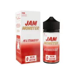 Jam Monster PB & Strawberry High VG E-Liquid 100ML
