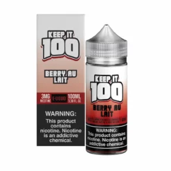 KEEP IT 100 Berry Au Lait - Strawberry Milkshake 100ML