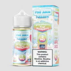 Pod Juice FREEZE Menthol Strawberry Kiwi Pomberry 100ML