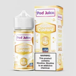 Pod Juice Golden Custard 100ML Custard E-Liquid