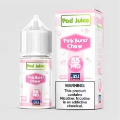 Pod Juice Pink Burst Chew Strawberry Nicotine Salt 30ML