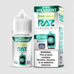 Pod Juice X RAZ Salt - Jewel Spearmint Nicotine Salt - 30mL