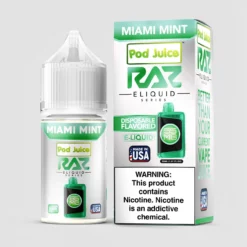 Pod Juice X RAZ Salt - Miami Mint Tropical Nic Salt 30ML