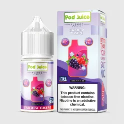 Sakura Grape Ice Pod Juice PJ5000 Series Nicotine Salt 30mL