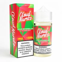 Cloud Nurdz TFN Sour Watermelon Strawberry Freebase E-Liquid