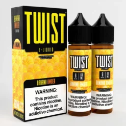 TWIST E-Liquid - Banana Amber Dessert Vape - 120ml Twin Pack