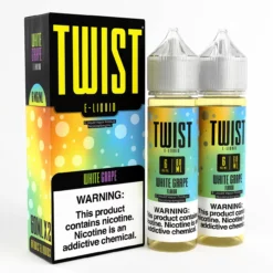 TWIST E-Liquid - White Grape Fruit Vape - 120ML (2x60ML)