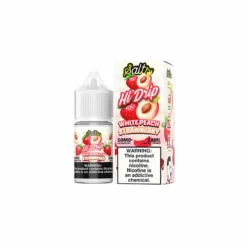 White Peach Strawberry Nic Salt E-Liquid Hi-Drip Salts 30ml
