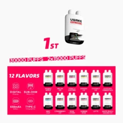 Mr.Goodie UWAKE 30000 Disposable Vape 30K Puffs Mouth Nasal