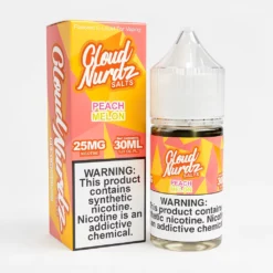Peach Melon Cloud Nurdz Salts 30mL Nicotine Salt E-Liquid